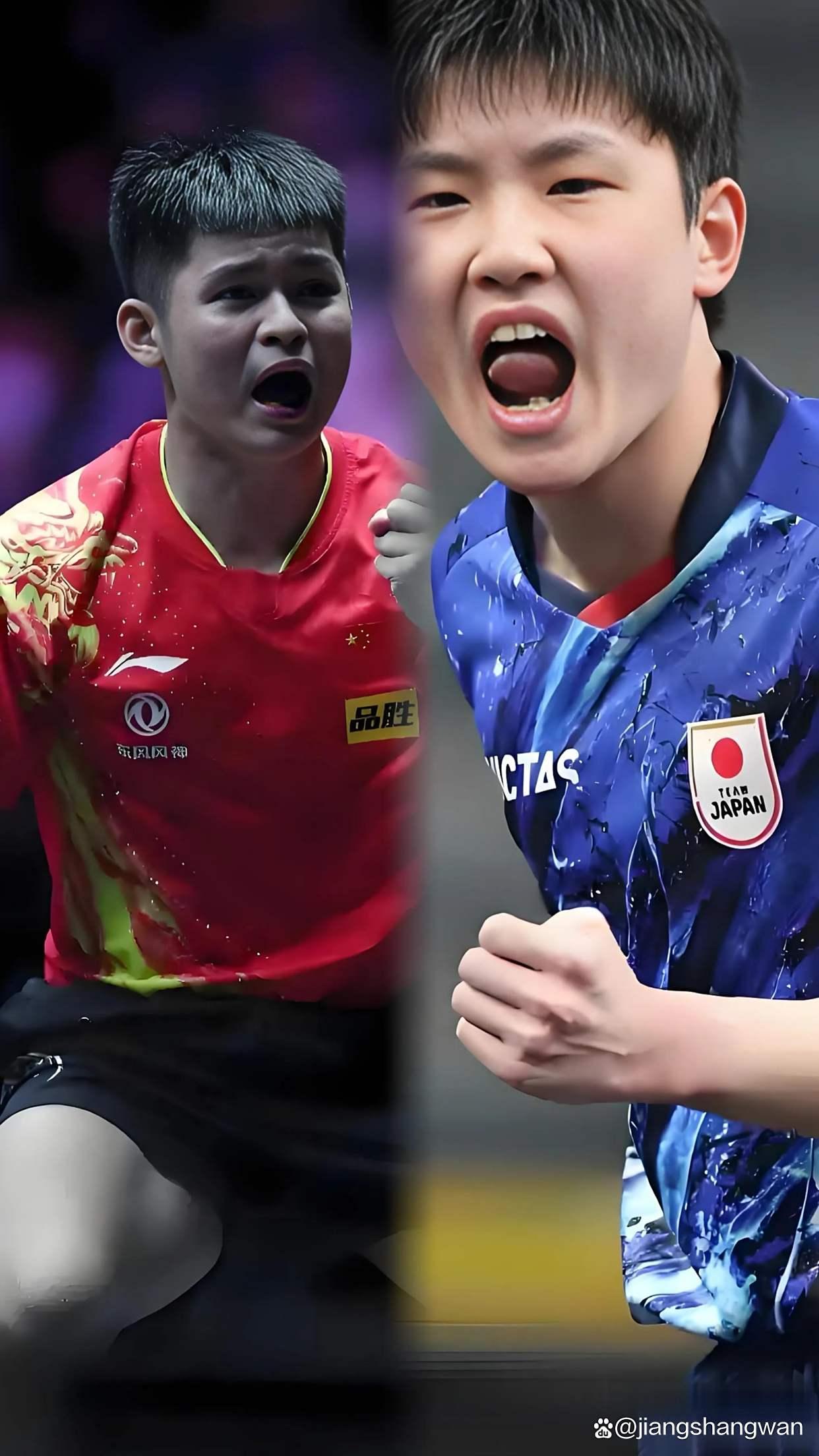 德国队鏖战日本队，张本智和刷新纪录